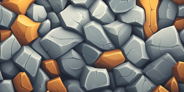 Stylized Stone Texture for Video Games and Movies AI Generative