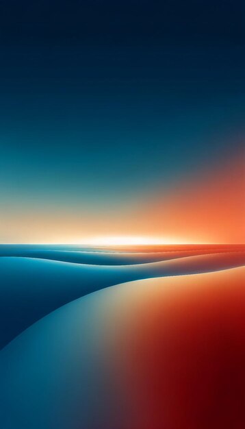 Photo stylized sunset tranquil gradient