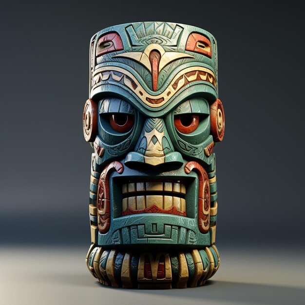 Stylized Tiki Totem