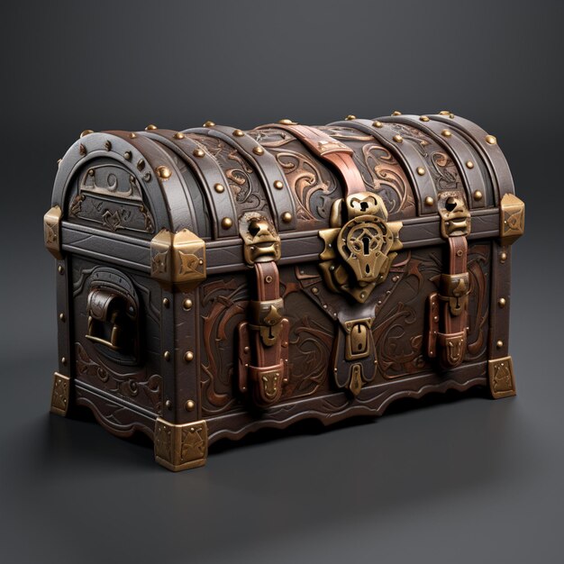 Photo stylized treasure chest