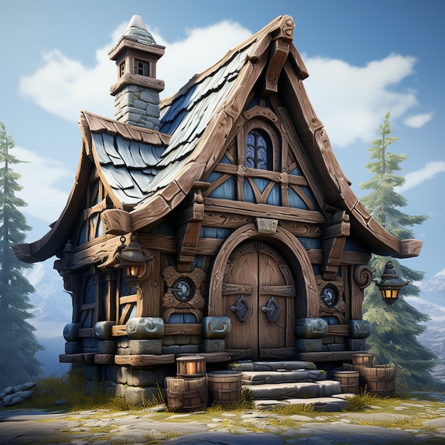 Stylized Viking House