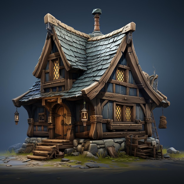 Stylized Viking House