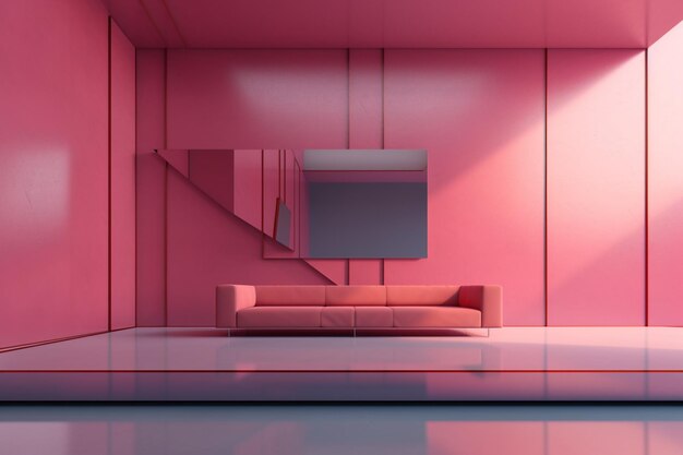 Photo subdued pink and gray minimalism