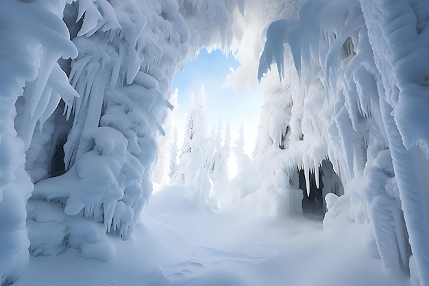 Sublieme sneeuwlandschappen uitgestrekte witte wildernis winterfoto