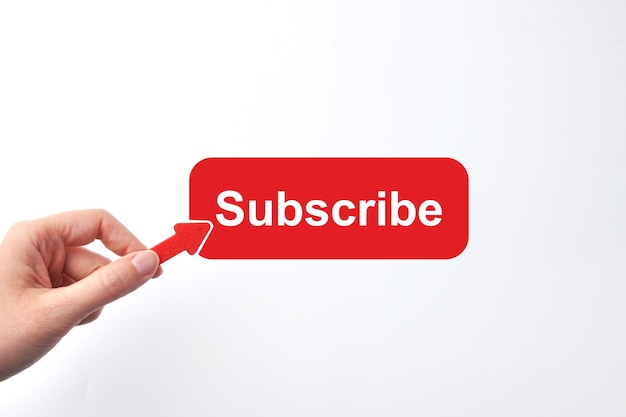the subscribe button an online channel subscription symbol and a subscription reminder