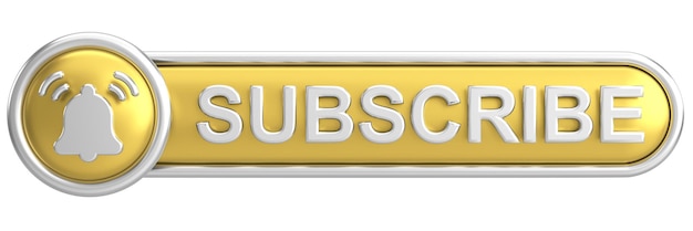 Photo subscribe button subscribe icon 3d illustration