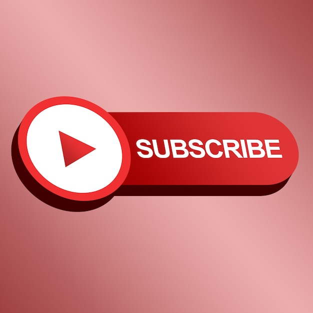 Subscribe button with play icon rendering