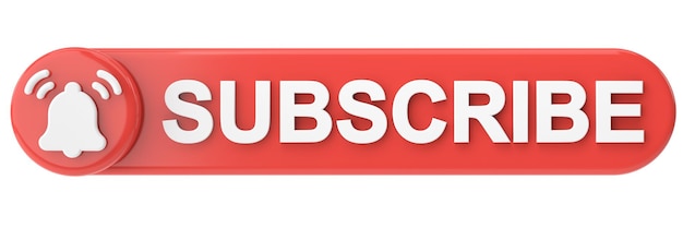 Photo subscribe icon subscribe button 3d illustration