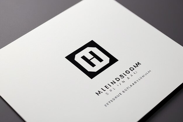 Subtiele Branding Minimalistische Monogram Logo visitekaartje