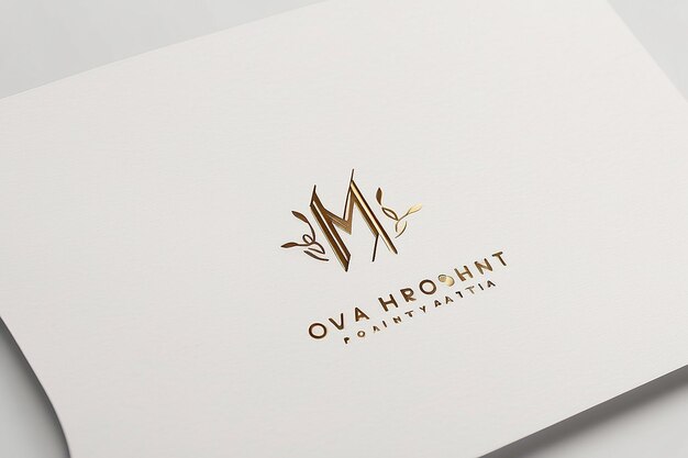 Subtiele Branding Minimalistische Monogram Logo visitekaartje