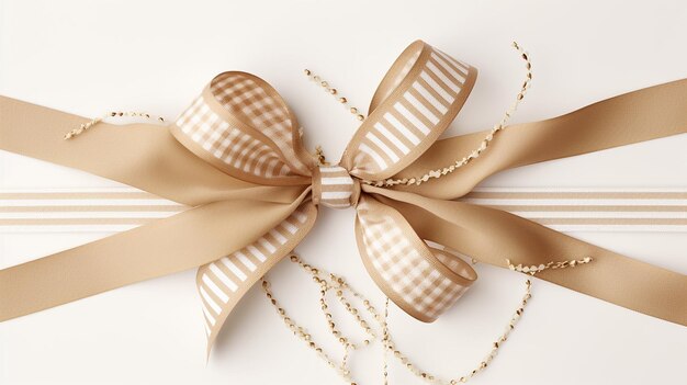 Subtle Elegance Minimalistic and Intricate Gift Ribbon Centerpiece