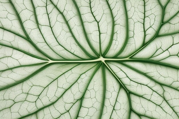 Foto eleganza sottile tessitura di foglie bianche con vene intricate che creano un delicato modello di sfondo
