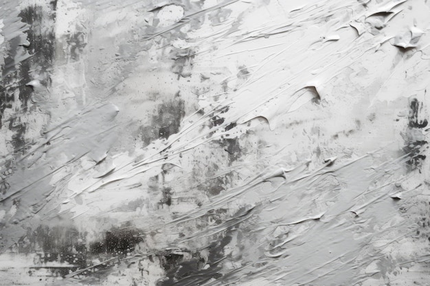Фото Тонкие серые гранжевые мазки на белом фоне генеративный ии