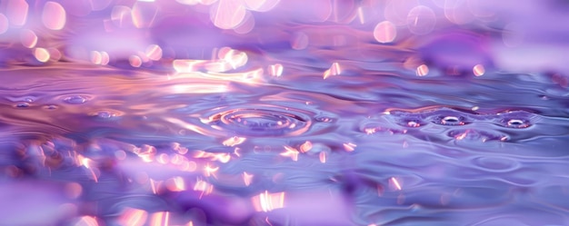 Photo subtle purple and lavender bokeh circles blending together in dreamy waves