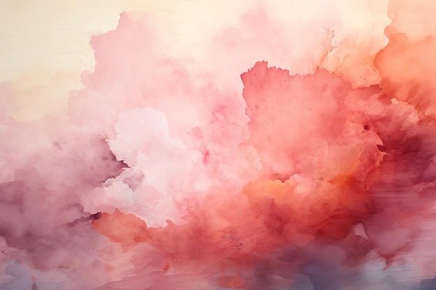 Subtle Sunset Watercolor Texture in Muted Pink and Orange Tranquil style