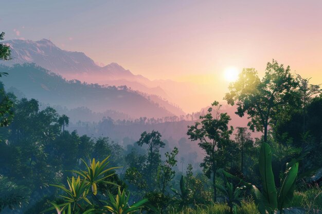 Subtropical forest in Nepal