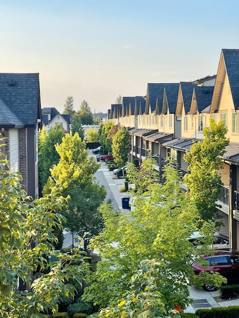 A suburban alleyway