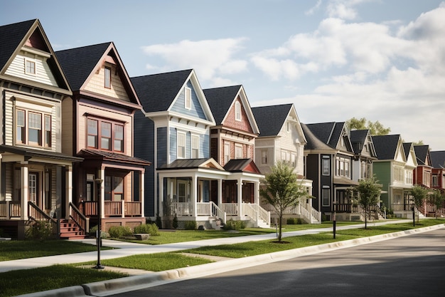 Suburban houses