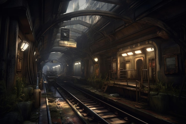 The subway station in metro exodus