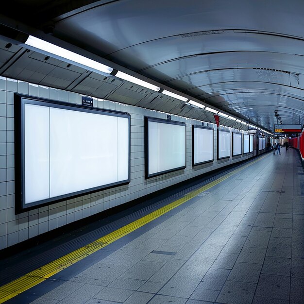 a subway station with a sign that says quot subway quot