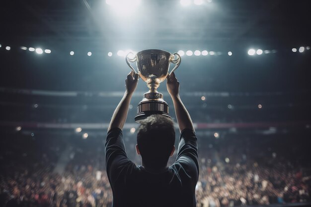 Foto succes trofee beker fotografie voor sport toernooi