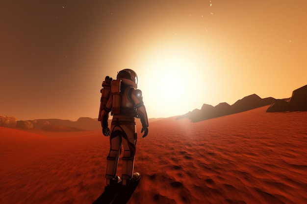 The success of the astronaut's mission on Mars