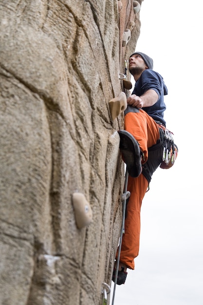 success bare countryside mountain traveler