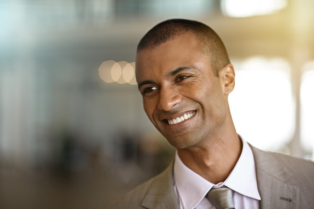 Success is there for the taking Cropped shot of a businessman standing in his office