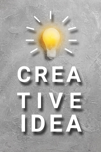 Successful business idea and creative innovation concept