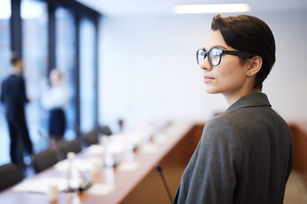 Successful Businesswoman in Conference Room