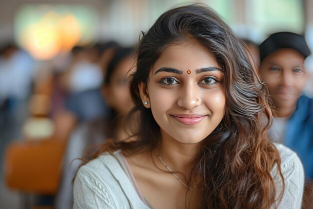 A successful Indian female student