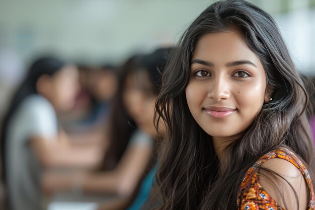 成功したインドの女子学生