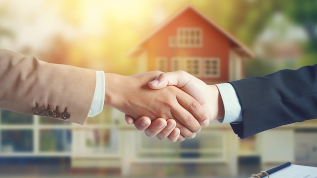 Успешная сделка с недвижимостью риэлтор и покупатель
