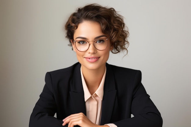 Photo successful young corporate lawyer at work commanding attention