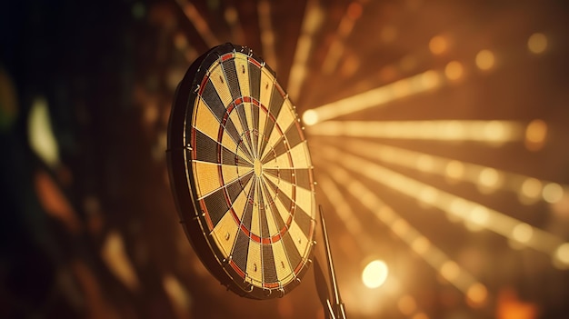 Foto succesvol doel behalen darts doelconcept doelcentrum