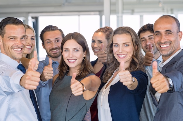 Foto succesvol zakelijk team