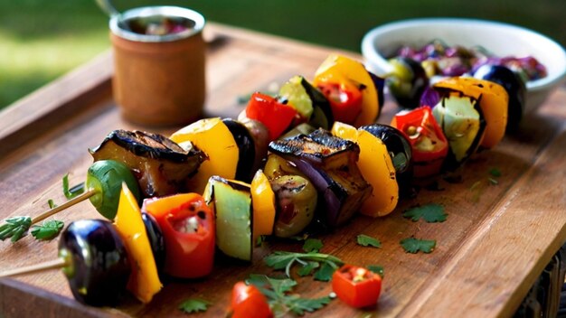 Succulent Caponata Kebabs Grilling Seizoen Inspiratie