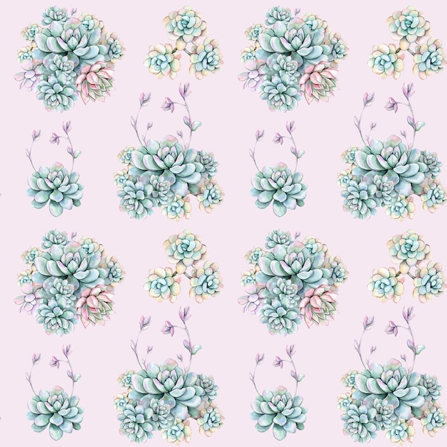 Photo succulent pattern