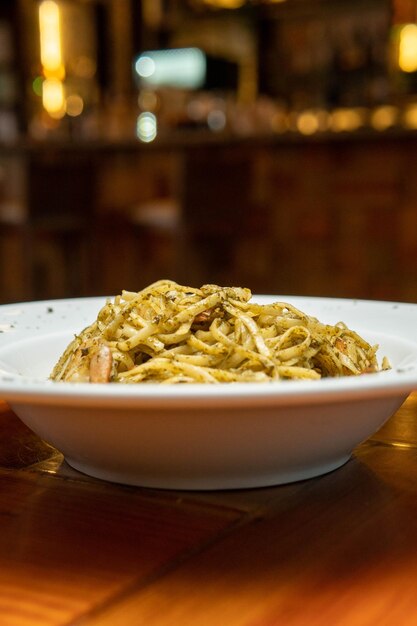 Photo succulent shrimp pasta perfection