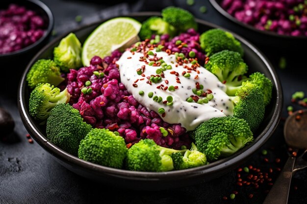 Succulent Variety of Fresh Vegetables in a Bowl on a Dark Table