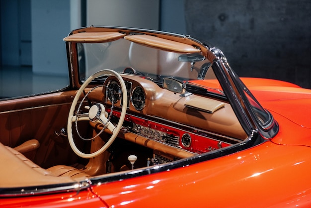 Photo such a gorgeous thing. take a look closer. inside of expencive collectible vintage car.