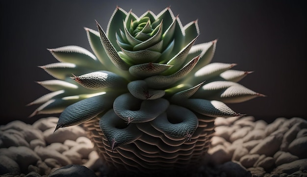 Сукуллен кактус крупным планом красивый день окружающей среды мира растений для фоновой фотоиллюстрации