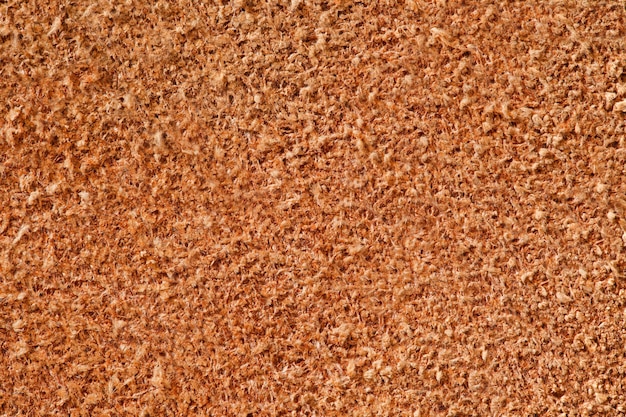 Suède, achterkant van echt leer, oranje, close-up macroweergave