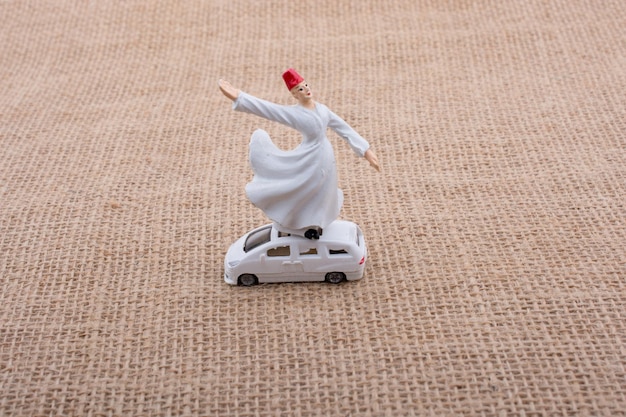 Sufi Dervish figurine model in small size in view