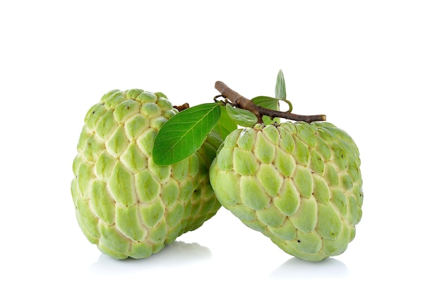 Sugar Apple fruit on white 