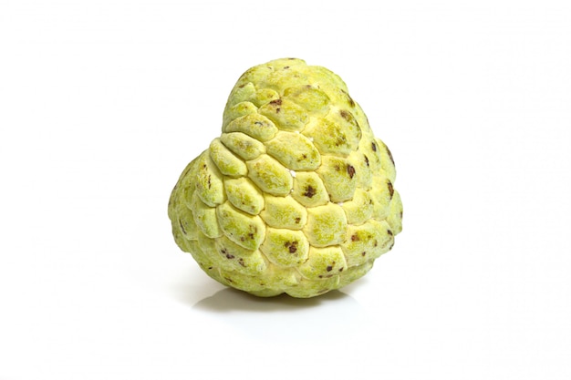 Photo sugar apple on white background