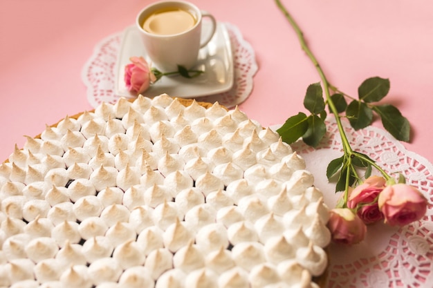 Sugar cake and a cup of tea