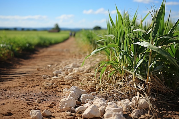 Sugar Cane Serenity Closeup of a Field in a Rural Scene