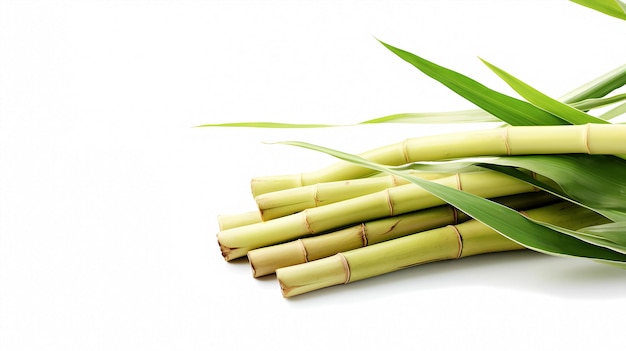 Sugar cane on a white background