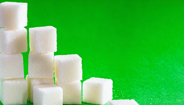 SUGAR CUBES isolated on Chroma key